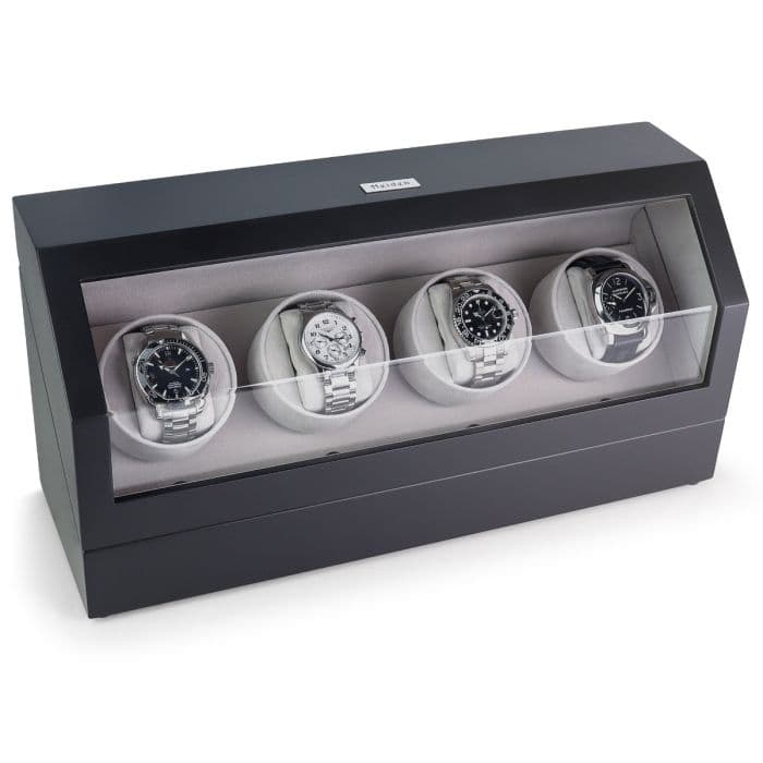 Heiden Quad Watch Winder - Matte Black